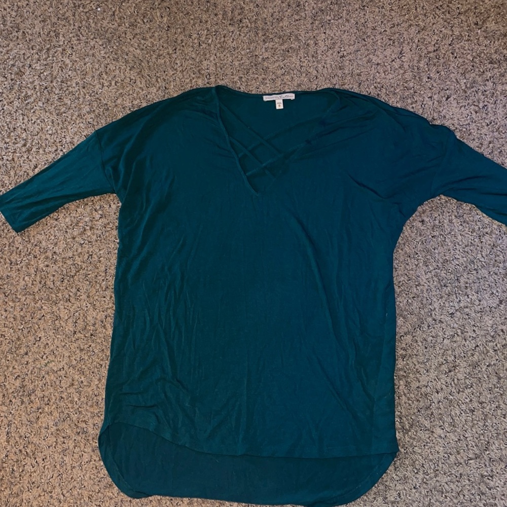 Express One Eleven quarter sleeve top